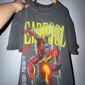 Men Deadpool Graphic Tee - Black